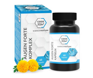 Augen Forte Komplex I Augen-Vitamine mit Lutein & Zeaxanthin + Vitamin E + Vitamin C + Algenextrakt